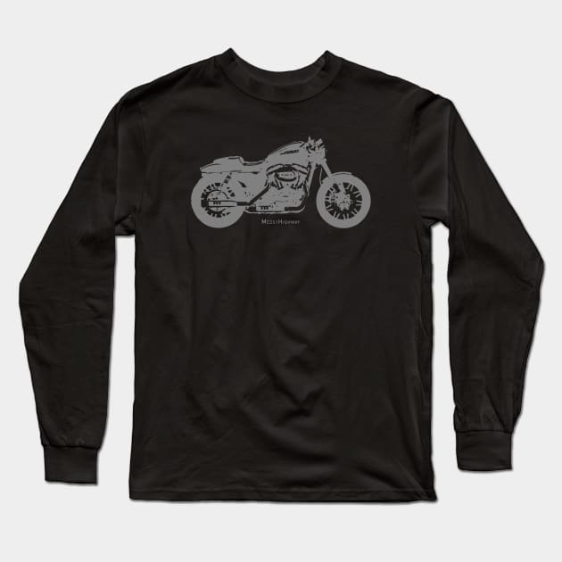 Harley Roadster 18, shadow Long Sleeve T-Shirt by MessyHighway